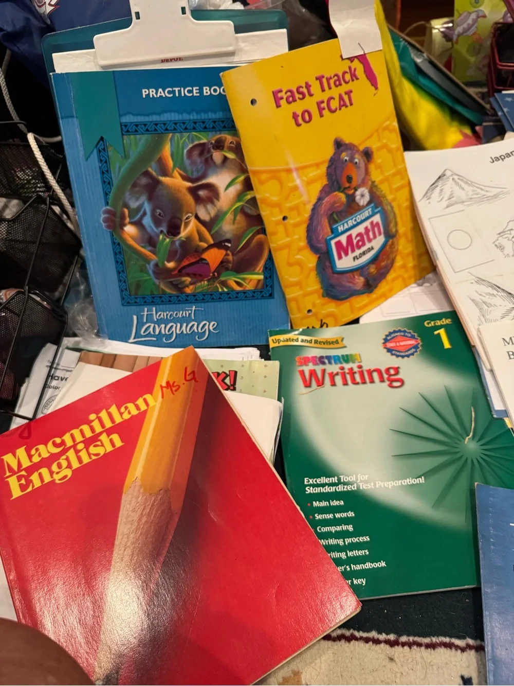 Language Arts & Workbooks Activity Pack - Purple/Red/Blue